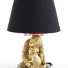 Tischleuchten|KARE Design Tischleuchte Animal Monkey Love Hug Gold 50Cm