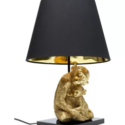 Tischleuchten|KARE Design Tischleuchte Animal Monkey Love Hug Gold 50Cm