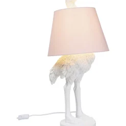 Tischleuchten|KARE Design Tischleuchte Animal Ostrich Weis 66Cm