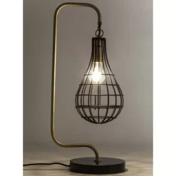 Tischleuchten|KARE Design Tischleuchte Golden Cage Drop