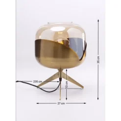 Tischleuchten|KARE Design Tischleuchte Golden Goblet Ball