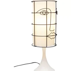 Tischleuchten|KARE Design Tischleuchte Grid Face Weis 60Cm