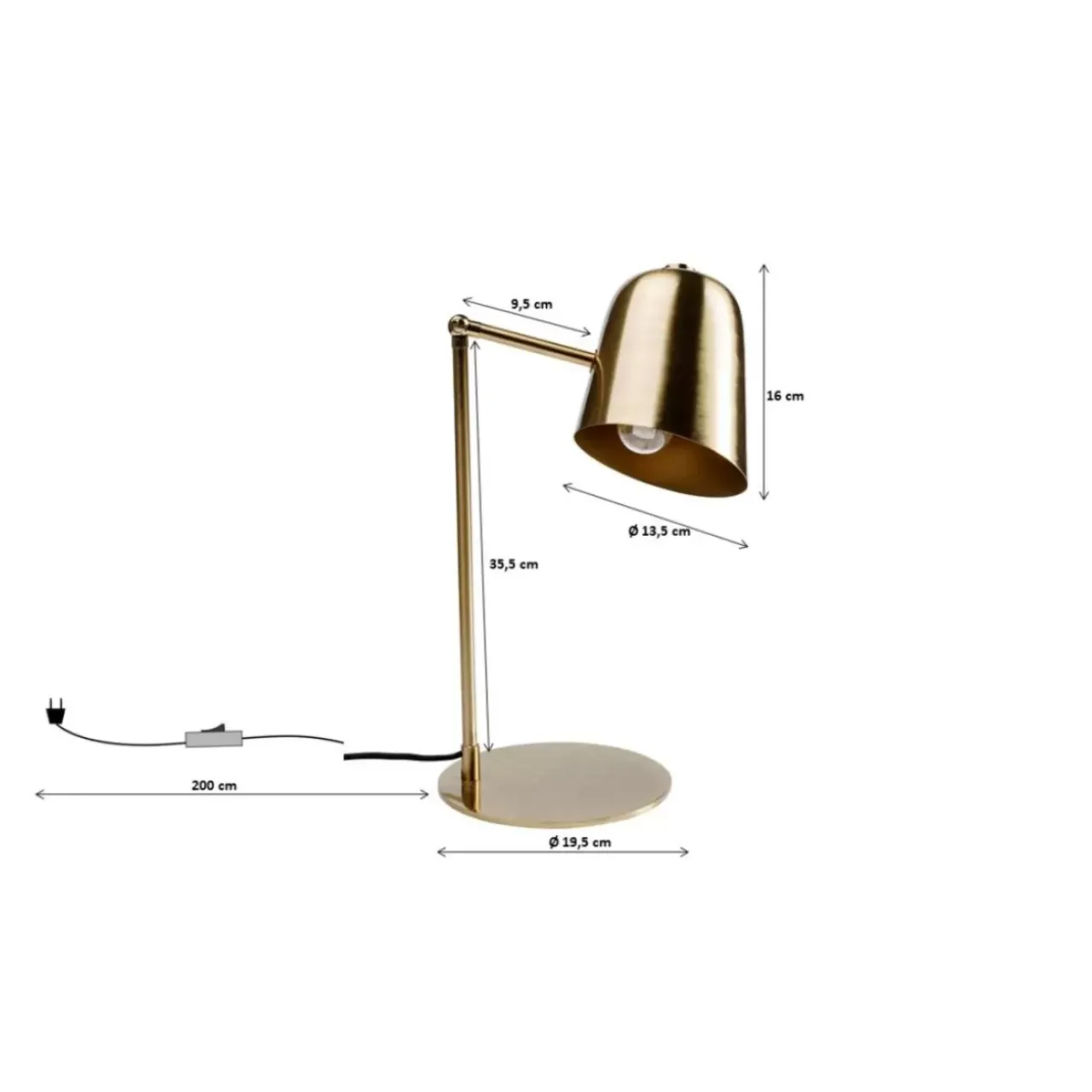Tischleuchten|KARE Design Tischleuchte Theater Brass