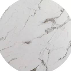 Tische|KARE Design Tischplatte Schickeria Marmoroptik Weis O110Cm