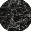 Tische|KARE Design Tischplatte Schickeria Marmoroptik Schwarz O80Cm