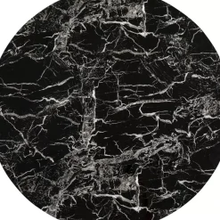 Tische|KARE Design Tischplatte Schickeria Marmoroptik Schwarz O80Cm