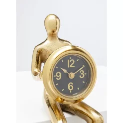 Uhren|KARE Design Tischuhr Sitting Man Gold 8X27Cm