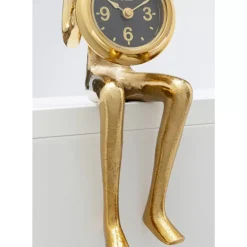 Uhren|KARE Design Tischuhr Sitting Man Gold 8X27Cm