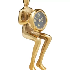 Uhren|KARE Design Tischuhr Sitting Man Gold 8X27Cm