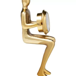 Uhren|KARE Design Tischuhr Sitting Man Gold 8X27Cm