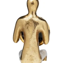 Uhren|KARE Design Tischuhr Sitting Man Gold 8X27Cm