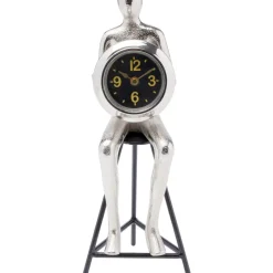 Uhren|KARE Design Tischuhr Sitting Man Silber 12X31Cm