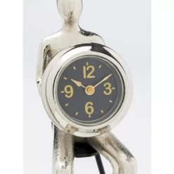 Uhren|KARE Design Tischuhr Sitting Man Silber 12X31Cm