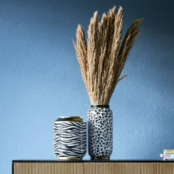 Vasen|KARE Design Vase Afrique Schwarz/Weiss