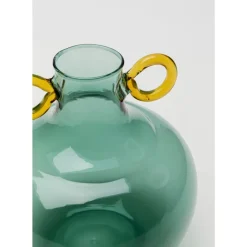 Vasen|KARE Design Vase Amore Handle Blau 16Cm