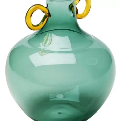 Vasen|KARE Design Vase Amore Handle Blau 16Cm