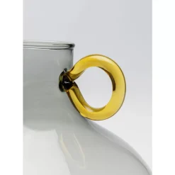Vasen|KARE Design Vase Amore Handle Grau 23Cm
