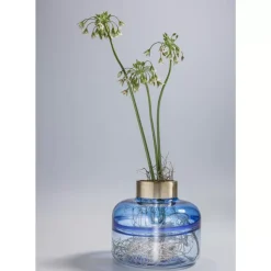 Vasen|KARE Design Vase Positano Belly Blau 21Cm