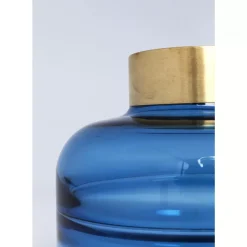 Vasen|KARE Design Vase Positano Belly Blau 21Cm