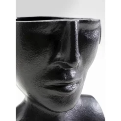 Vasen|KARE Design Vase Rostro Schwarz 17Cm