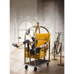 Kleinmöbel & Sonstiges|KARE Design Vip Gepackwagen Vegas Gold