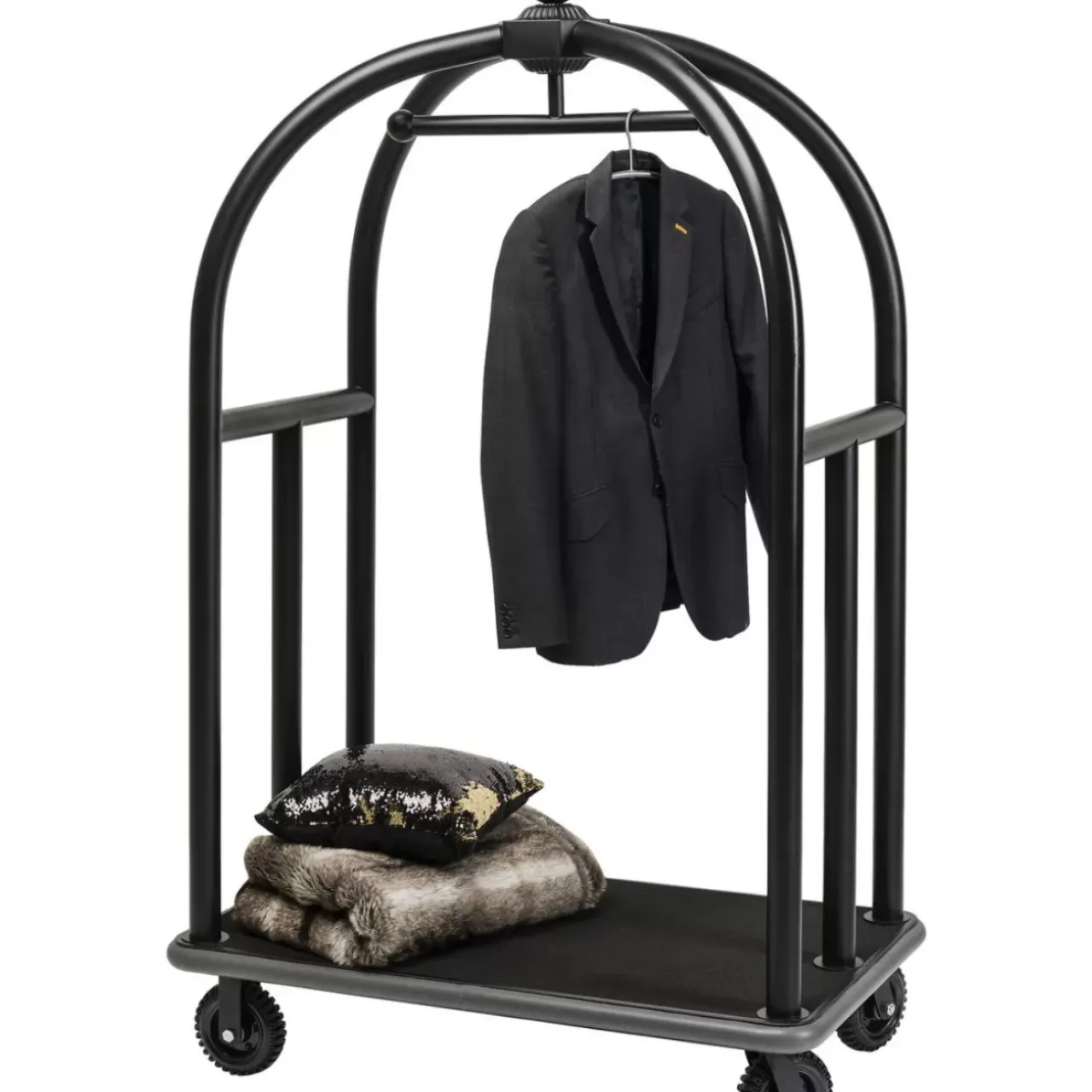 Kleinmöbel & Sonstiges|KARE Design Vip Gepackwagen Vegas Matt Schwarz