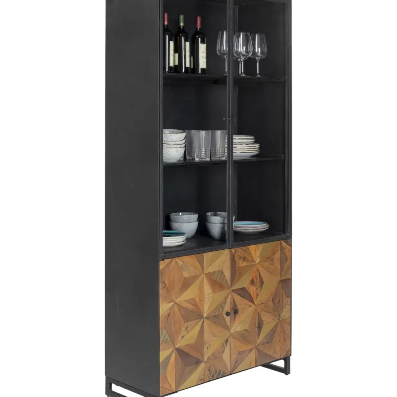 Regale|KARE Design Vitrine Illusion Gold 90X180Cm