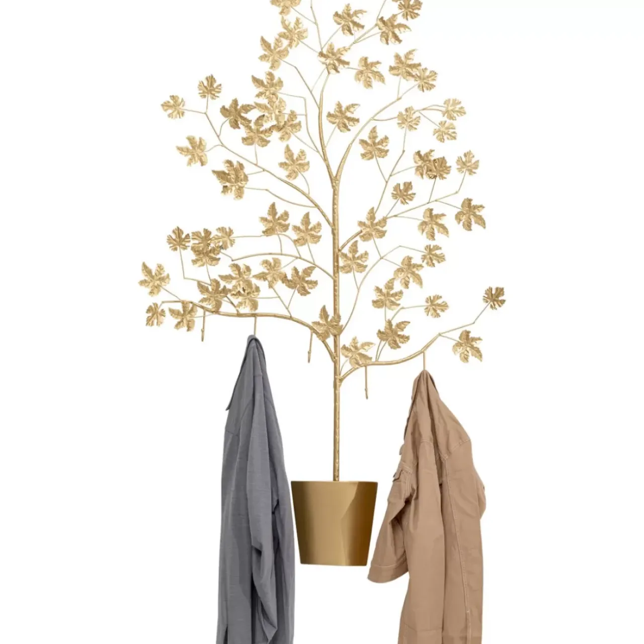 Kleinmöbel & Sonstiges|KARE Design Wandgarderobe Leafline Gold 93Cm