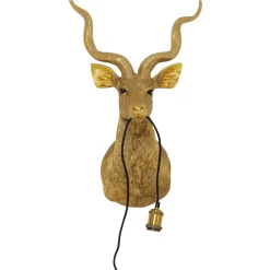 Wandleuchten|KARE Design Wandleuchte Animal Goat Gold 45X74Cm