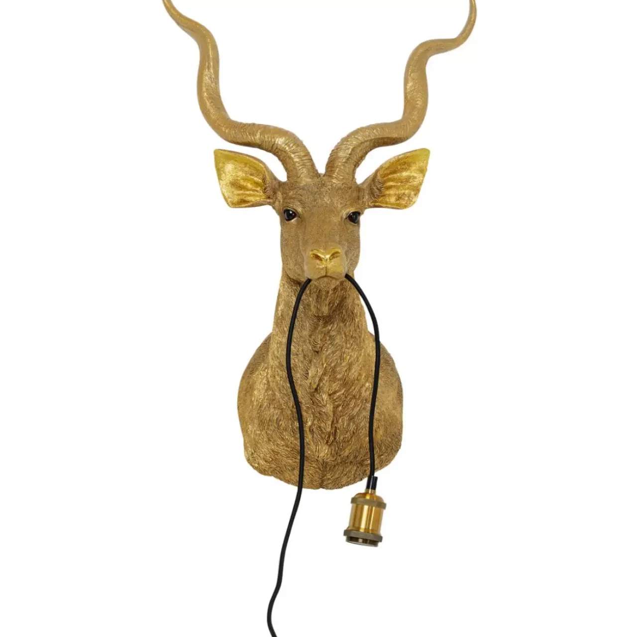 Wandleuchten|KARE Design Wandleuchte Animal Goat Gold 45X74Cm