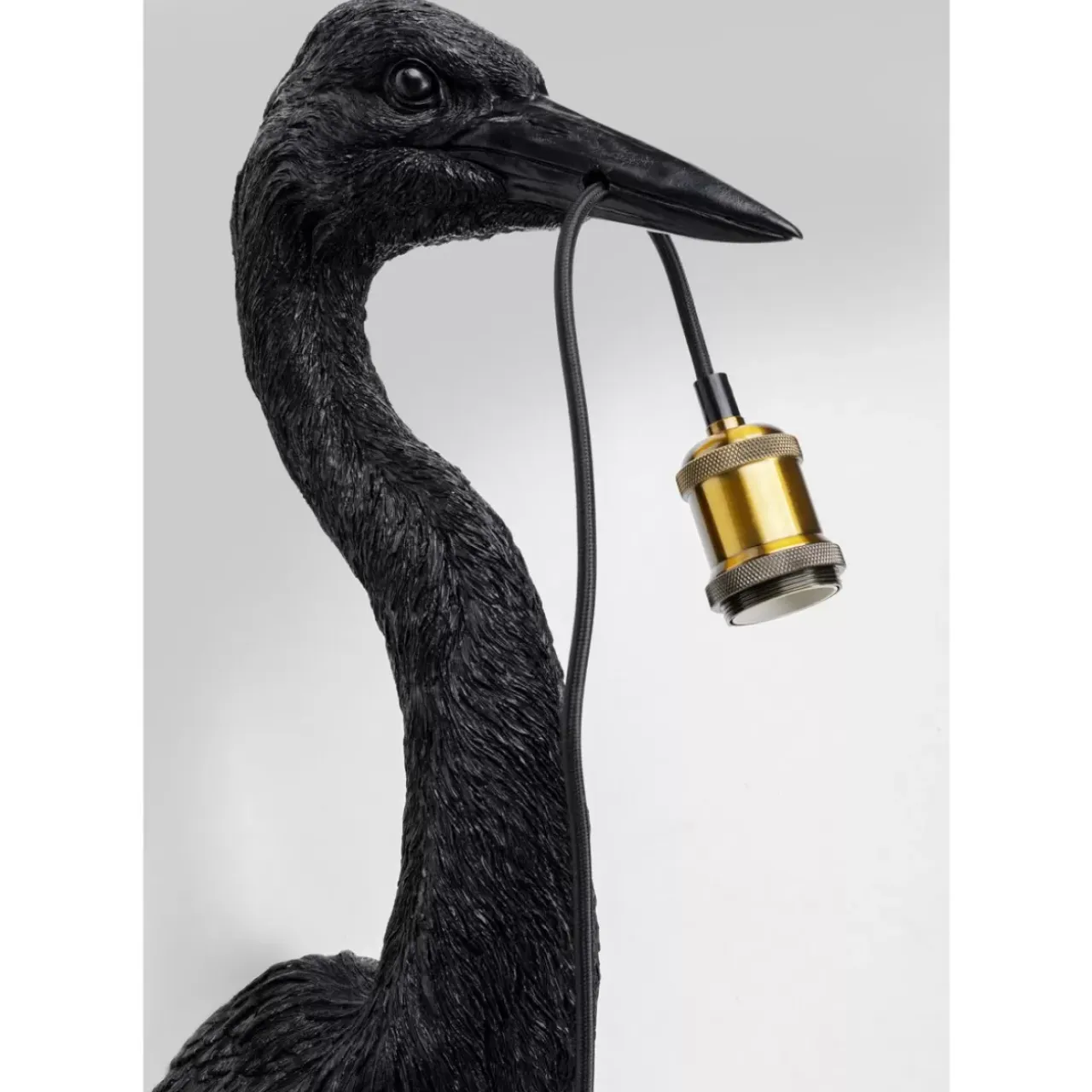 Wandleuchten|KARE Design Wandleuchte Animal Heron Schwarz 26X62Cm