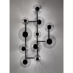 Wandleuchten|KARE Design Wandleuchte Mariposa Schwarz Smoke 116X198Cm