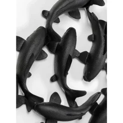 Bilder|KARE Design Wandobjekt School Of Koi Schwarz O160Cm