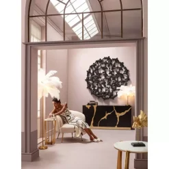 Bilder|KARE Design Wandobjekt School Of Koi Schwarz O160Cm