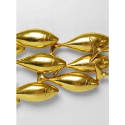 Bilder|KARE Design Wandobjekt School Of Tuna Gold 181X41Cm