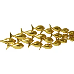 Bilder|KARE Design Wandobjekt School Of Tuna Gold 181X41Cm