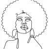Bilder|KARE Design Wandobjekt Wire African Woman 50X57Cm