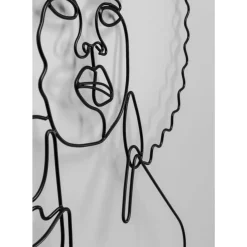 Bilder|KARE Design Wandobjekt Wire African Woman 50X57Cm