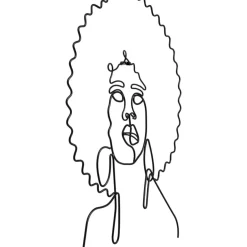 Bilder|KARE Design Wandobjekt Wire African Woman 50X57Cm