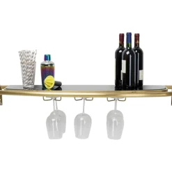 Regale|KARE Design Wandregal Treviso Gold 120X10Cm
