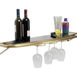 Regale|KARE Design Wandregal Treviso Gold 120X10Cm