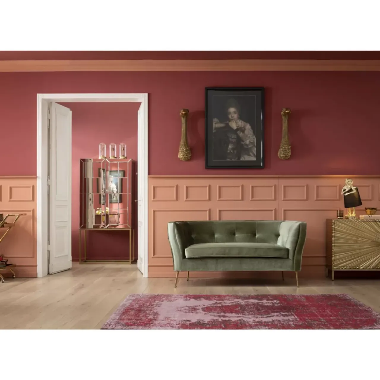 Bilder|KARE Design Wandschmuck Ostrich Gold