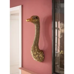 Bilder|KARE Design Wandschmuck Ostrich Gold