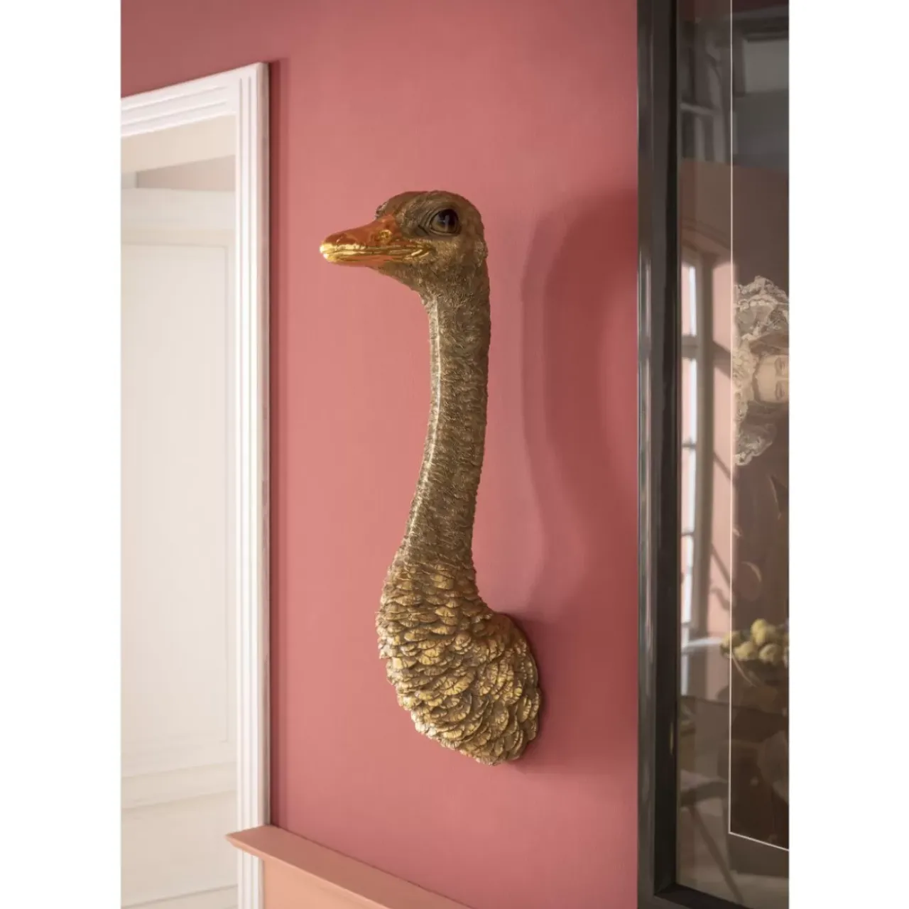 Bilder|KARE Design Wandschmuck Ostrich Gold