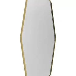 Spiegel|KARE Design Wandspiegel Shape Hexagon Brass 64X94,5Cm