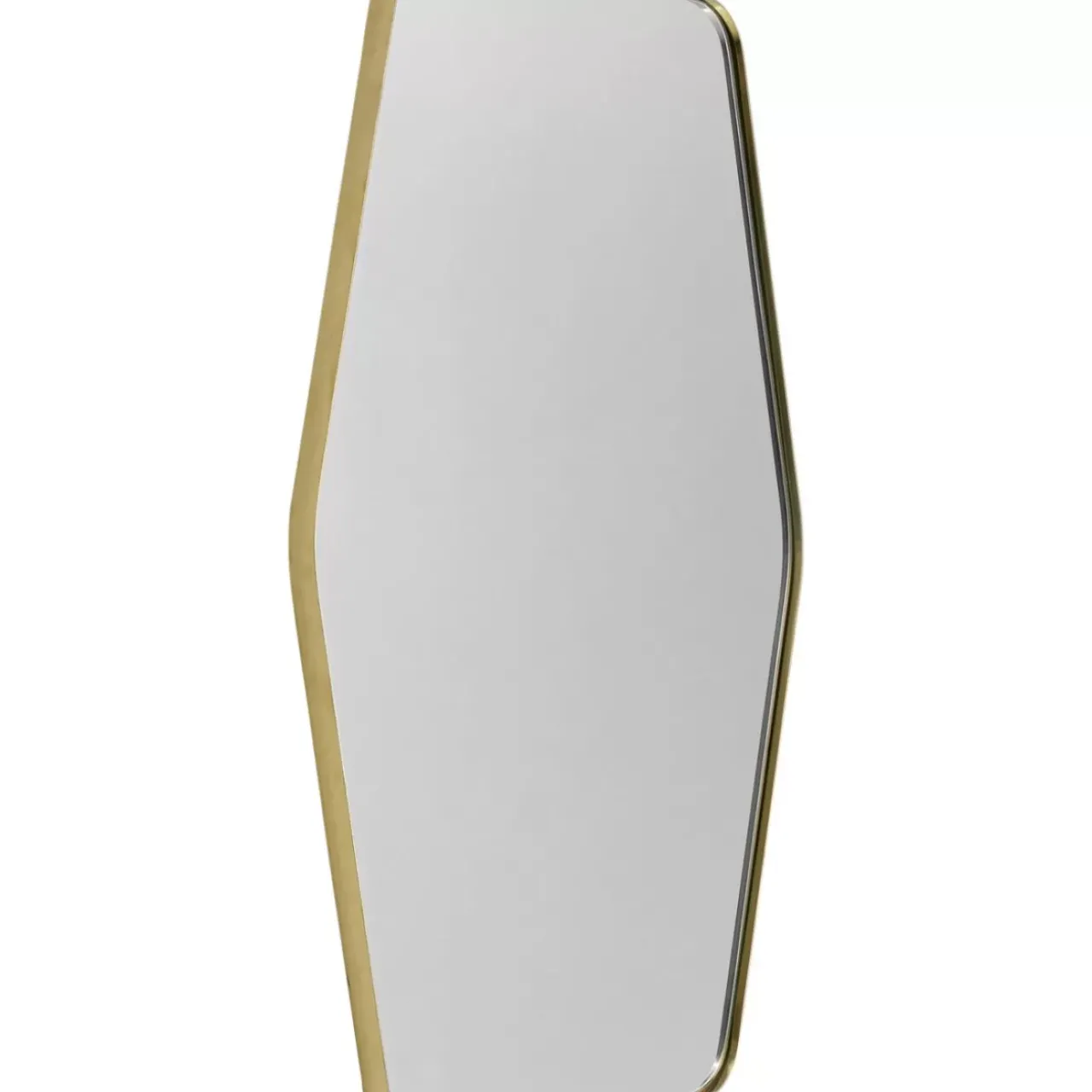 Spiegel|KARE Design Wandspiegel Shape Hexagon Brass 64X94,5Cm