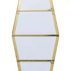 Spiegel|KARE Design Wandspiegel Shape Hexagon Brass 64X94,5Cm
