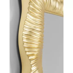 Spiegel|KARE Design Wandspiegel Wavy Brass 94X124Cm