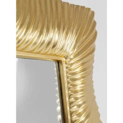 Spiegel|KARE Design Wandspiegel Wavy Brass 94X124Cm
