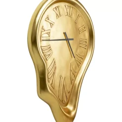 Uhren|KARE Design Wanduhr Big Drop Gold 92X127Cm